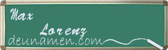 Max Lorenz Visitenkarte